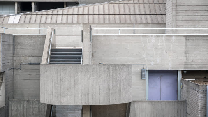 Brutalist architecture at London's South Bank Centre